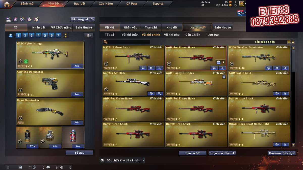 shop acc cf uy tin gia re